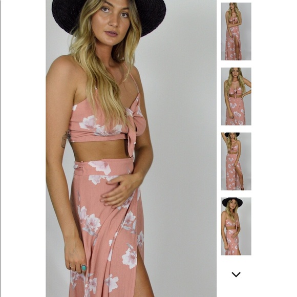 Floral Maxi Skirt Set - Picture 5 of 6